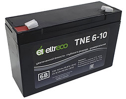 Тяговый аккумулятор Eltreco TNE6-10 (6V 10A/H C20)
