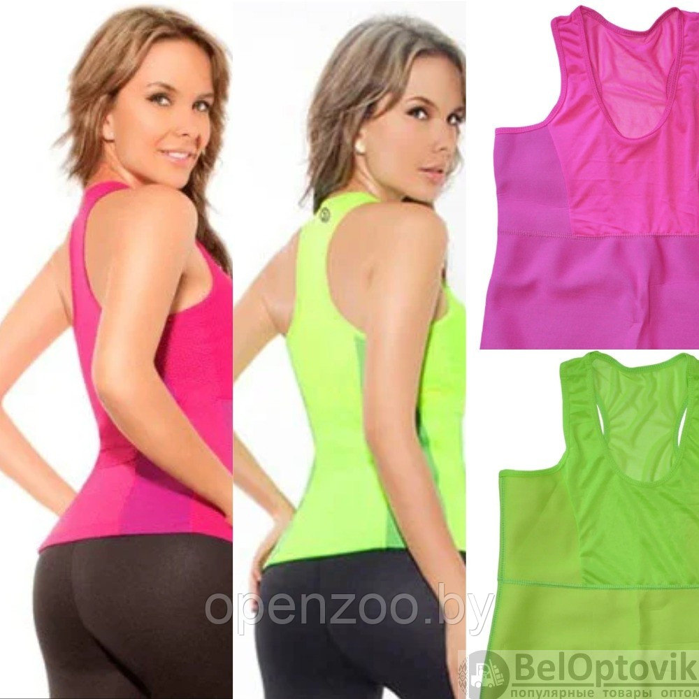 Майка для похудения Hot Shapers Neotex, Хот Шейперс Голубая XXL - фото 6 - id-p133757893