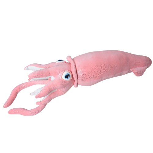 Игрушка Кальмар розовый 110см