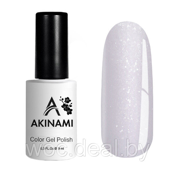 Akinami Гель-лак с шиммером Delicate Silk Color Gel Polish, 9 мл, 01