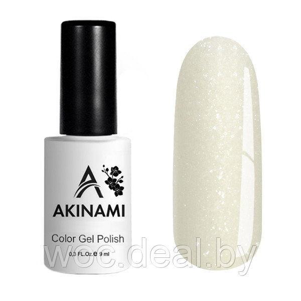 Akinami Гель-лак с шиммером Delicate Silk Color Gel Polish, 9 мл, 02