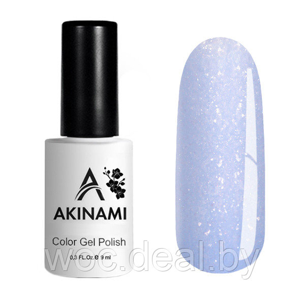 Akinami Гель-лак с шиммером Delicate Silk Color Gel Polish, 9 мл, 03
