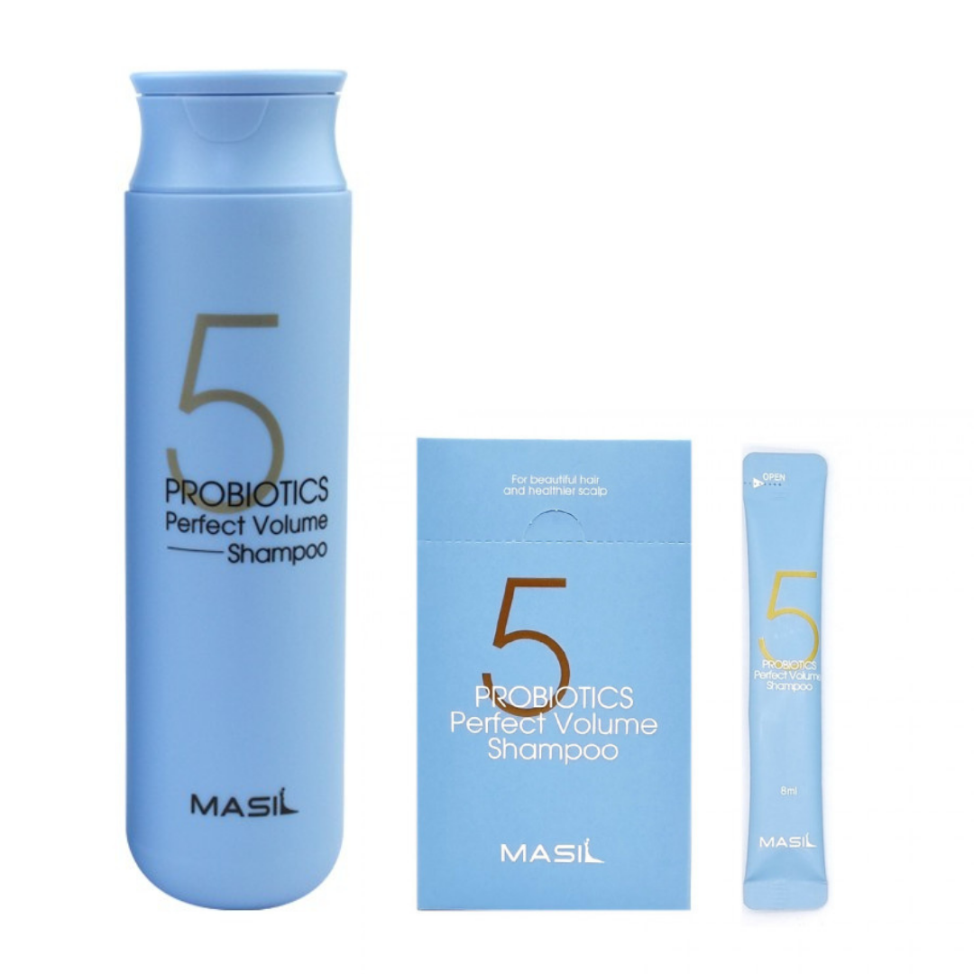 [  Masil ] Шампунь для объема волос С ПРОБИОТИКАМИ - 5 Probiotics Perfect Volume Shampoo 8 мл - 300 мл