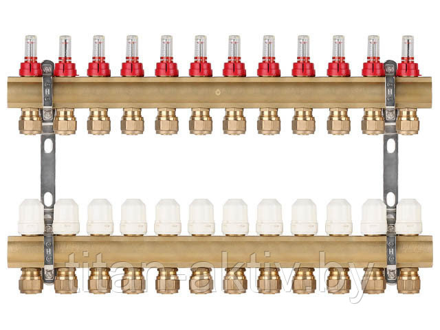 Коллекторная группа AVE777, 12 вых. AV Engineering (PRO серия Для теплого пола и водоснабжения)
