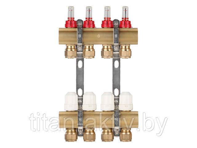 Коллекторная группа AVE777, 4 вых. AV Engineering (PRO серия Для теплого пола и водоснабжения)