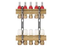 Коллекторная группа AVE777, 5 вых. AV Engineering (PRO серия Для теплого пола и водоснабжения)