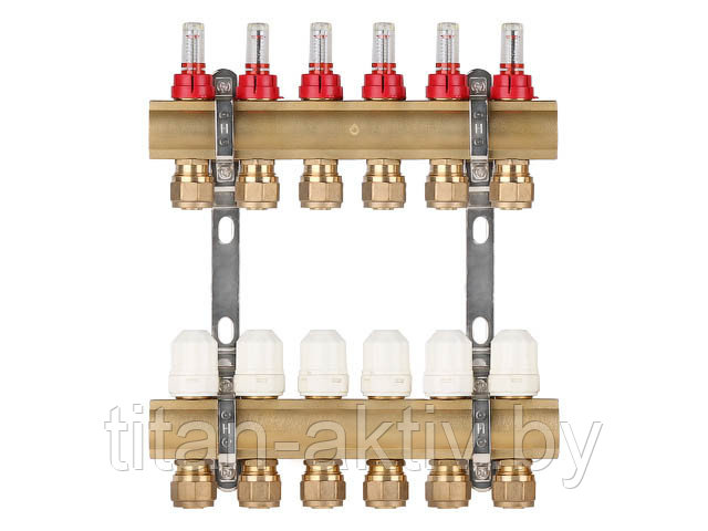 Коллекторная группа AVE777, 6 вых. AV Engineering (PRO серия Для теплого пола и водоснабжения) - фото 1 - id-p170691867
