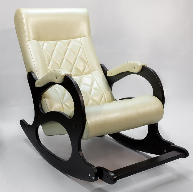 Кресло-качалка Бастион 2 Ромбус с подножкой Bone - фото 3 - id-p171299411