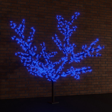 Светодиодное дерево "Сакура", высота 1,5м, диаметр кроны 1,8м, синие светодиоды