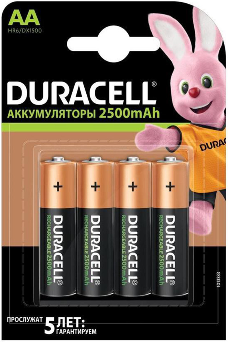 Аккумулятор DURACELL 2500mAh, 1 шт. - фото 1 - id-p171319936