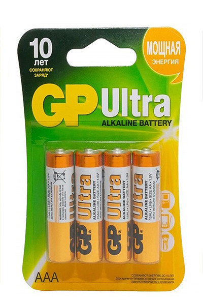Батарейка GP Alkaline Ultra LR03/24AU 2BP