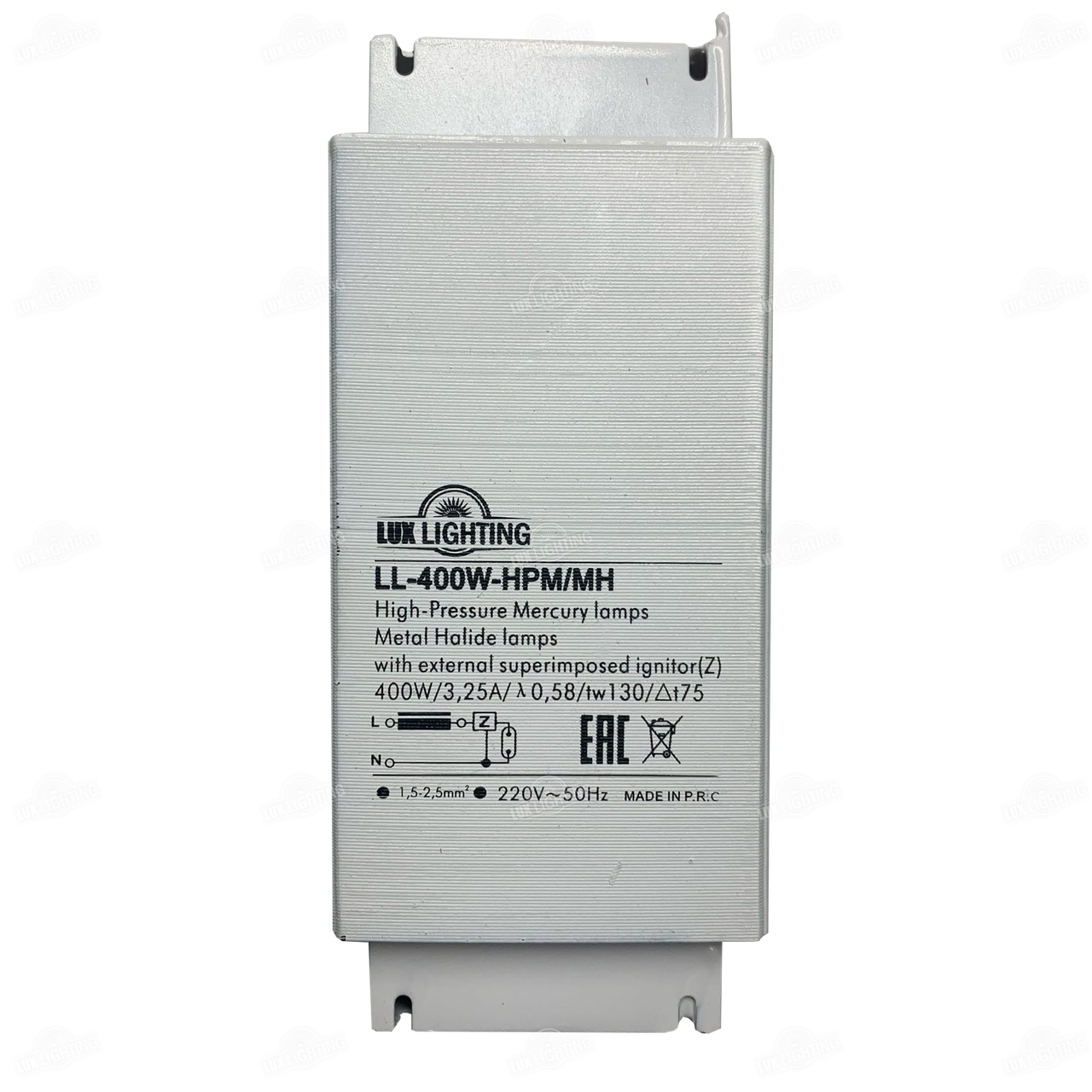 Электромагнитный дроссель 400Вт ДРЛ/МГ LL-400W-HPM/MH