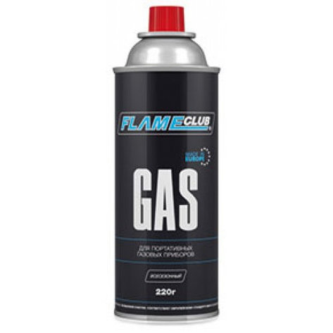 Газовый баллончик GAZ 220g/393ml (бутан 75%, пропан 25%) FLAMECLUB 70002, фото 2