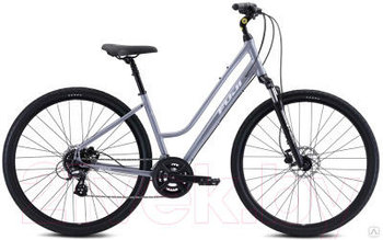 Велосипед Fuji Crosstown Comfort Lady 1.3 LS USA A2-SL 2021 серебряный металлический