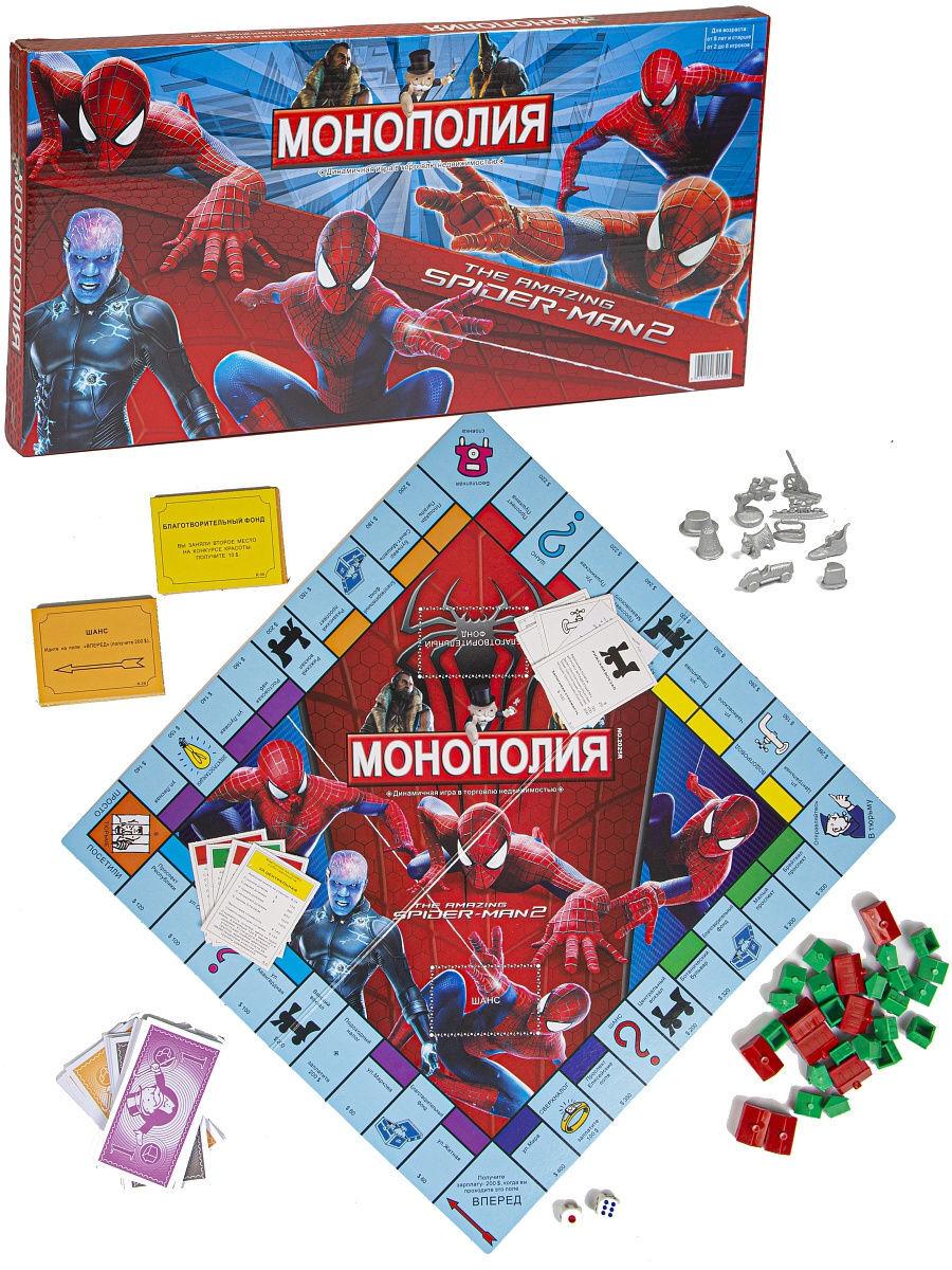 Настольная игра Монополия Человек-паук - фото 1 - id-p171337534