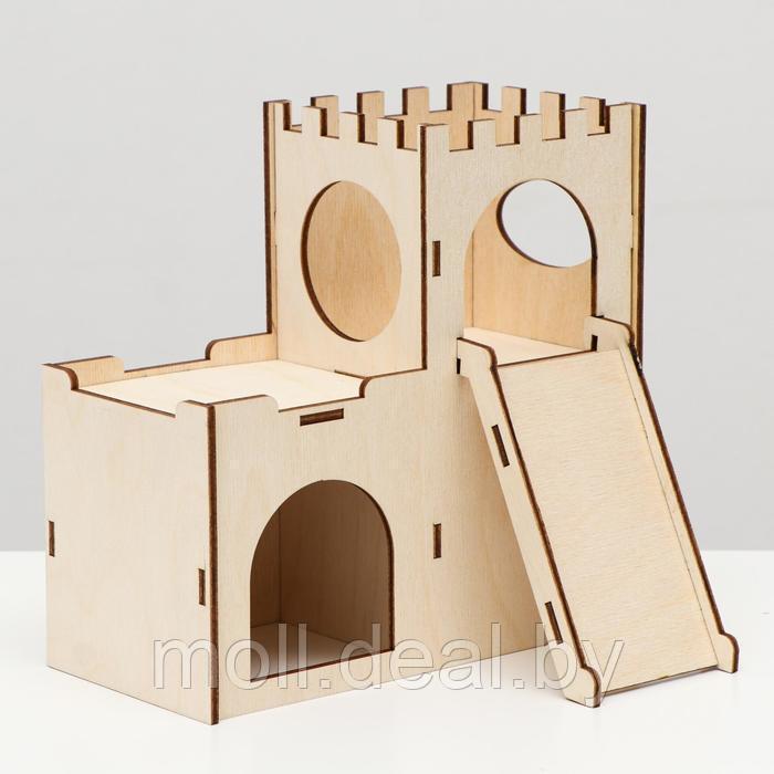 Домик "Замок" для грызунов 19 х 9 х 17,5 см - фото 1 - id-p171063988