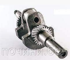 Коленвал мотоблока 168F/170F GX200/210 (6,5/7Hp) (под шпонку, Ø20mm, c шестернями)