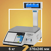 Весы торговые с печатью этикеток CAS CL3000-06P