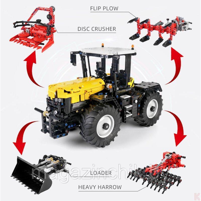 Конструктор Трактор JCB Fastrac 4000 с ДУ 4 в 1, Mould King 17019, 2596 дет - фото 2 - id-p171348447