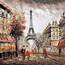 Набор для творчества Рисование по номерам 40*40см Осенний Париж