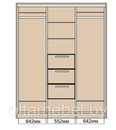 Шкаф сенатор 1900/450 СЗС - фото 3 - id-p171349717