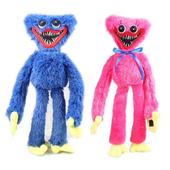 Мягкая игрушка Хагги Вагги (Huggy Wuggy) 40 см. Киси Миси. Плюшевая кукла из игры Хагги Вагги
