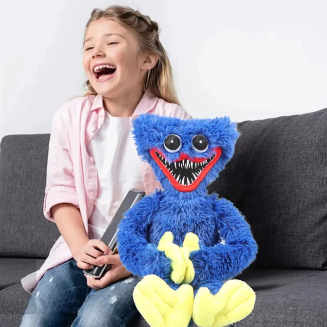 Мягкая игрушка Хагги Вагги (Huggy Wuggy) 40 см. Киси Миси. Плюшевая кукла из игры Хагги Вагги