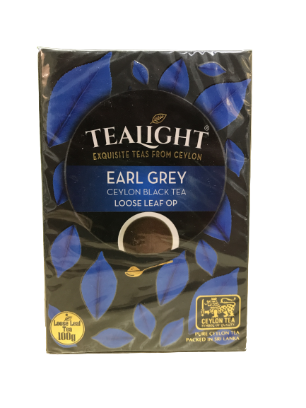 Чай черный крупнолистовой с бергамотом OP Earl Gray TeaLight, пр-во Шри-Ланка 100 г