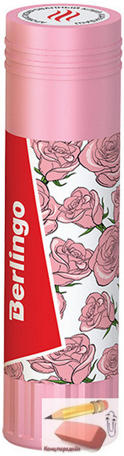 Клей-карандаш Berlingo Aroma (ароматизированный (мята, лимон, клубника, роза), 21 гр., ассорти - фото 4 - id-p171359610