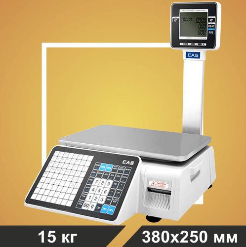 Весы торговые с печатью этикеток CAS CL3000J-15Р (TCP/IP) - фото 1 - id-p171045335