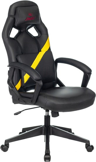 Кресло Бюрократ Zombie Driver (черный/желтый)