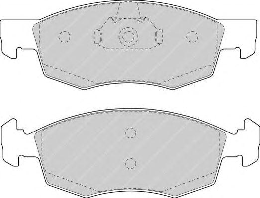 FDB1376 ZIGGER - Комплект тормозных колодок, дисковый тормоз - фото 1 - id-p171372881