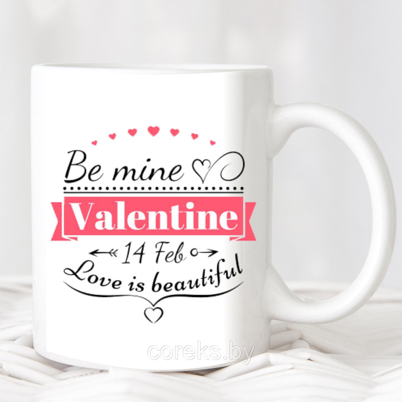 Кружка ко Дню святого Валентина “Be mine Valentine” №4