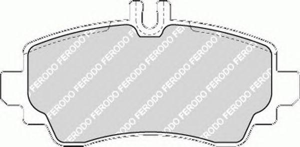 FDB1357 FERODO - Комплект тормозных колодок, дисковый тормоз - фото 1 - id-p171377769