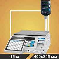 Весы торговые с печатью этикеток CAS LP-15R (1.6)