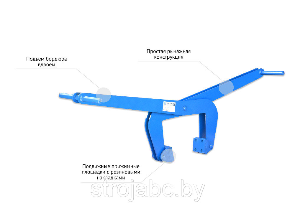 Захват для бордюрного камня ручной ЗКБ (пр-во Россия) - фото 1 - id-p171377188