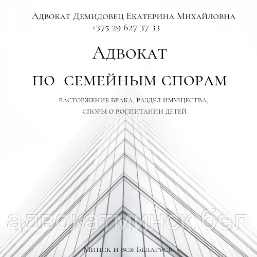 СОСТАВЛЕНИЕ заявления, иска, отзыва, жалоб,претензии. А Д В О К А Т Демидовец Е.М. - фото 4 - id-p91864737