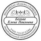 Печать круглая для ИП с оснасткой с защитой, фото 2
