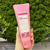 Гель для душа на основе натуральных экстрактов EVAS Naturia Pure Body Wash Rose & Rosemary, 100мл