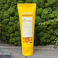 Гель для душа на основе натуральных экстрактов EVAS Naturia Pure Body Wash Honey & White Lily , 100мл