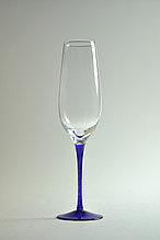 Комплект бокалов для игристого и шампанского вина на фиолетовой ножке, 180мл. (6 шт.)