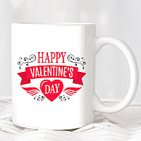 Кружка ко Дню святого Валентина “Happy Valentine’s” №2