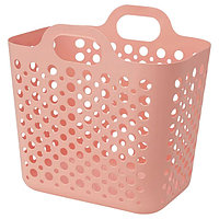 IKEA/ СЛИББ Гибкая корзина для белья, розовый