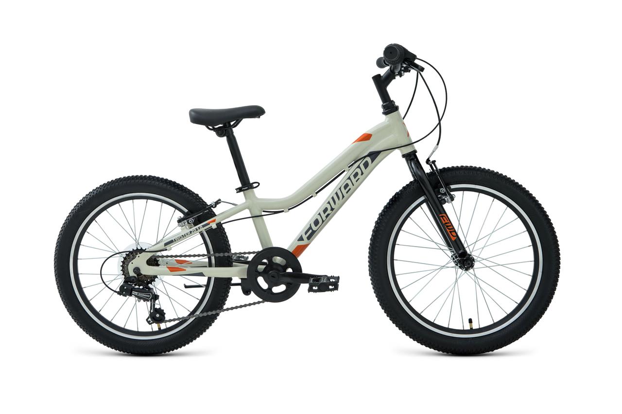 Детский велосипед Forward Twister 20 1.0 серый/оранжевый - фото 1 - id-p171404944