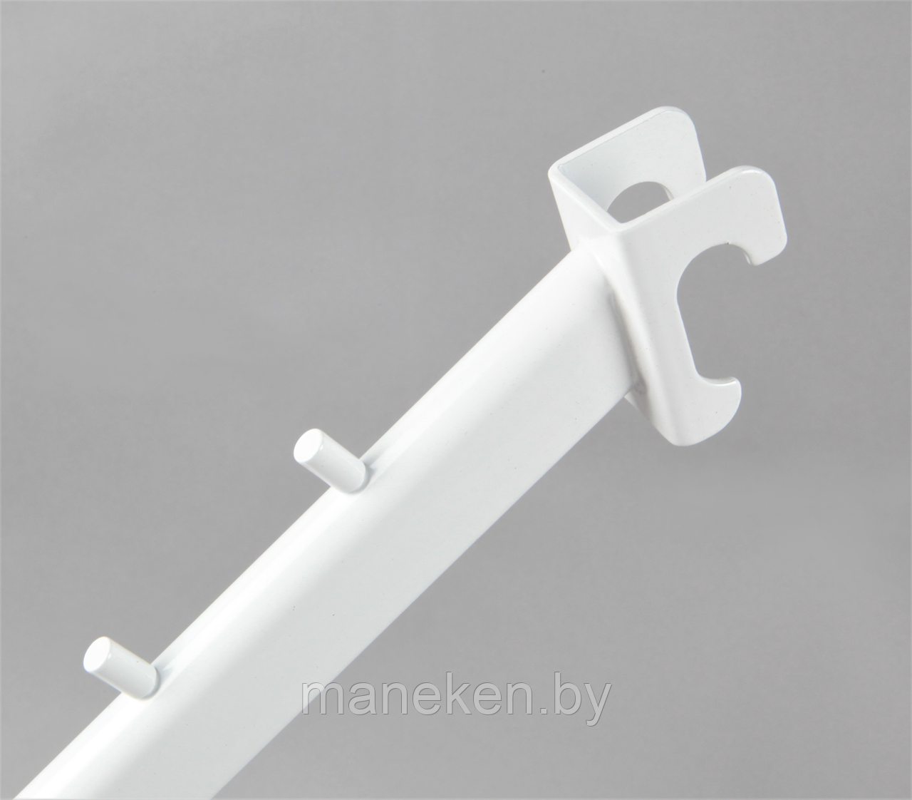 Кронштейн для овальной трубы наклонный, 7 штырьков U7297N(бел) - фото 2 - id-p171404301
