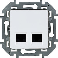 Inspiria - Розетка 2хRJ-45 UTP CAT6 (белый)