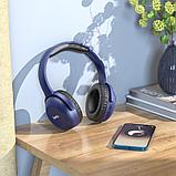 Беспроводные наушники Hoco W33 полноразмерные с микрофоном цвет: синий,серый,черный, фото 8