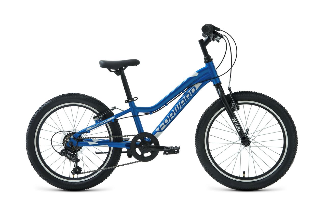 Велосипед детский Детский велосипед Forward Twister 20 1.0 синий/белый - фото 1 - id-p171407743