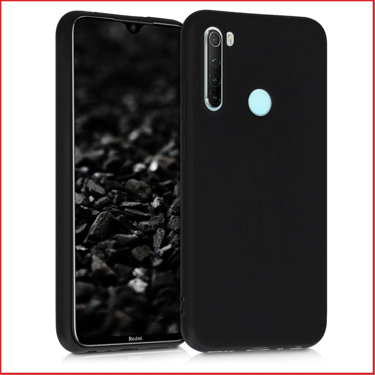 Чехол-накладка для Xiaomi Redmi Note 8 2021 (силикон) черный - фото 1 - id-p171408293