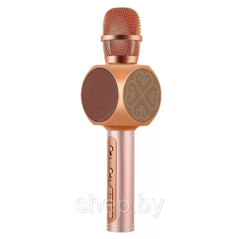 Беспроводной караоке-микрофон с колонкой YS-63 цвет : розовое золото , золото , черный - фото 3 - id-p171415099